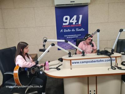 Eduarda Glaba representou Laranjeiras do Sul no Festival Flic de São Lourenço do Oeste em Santa Catarina